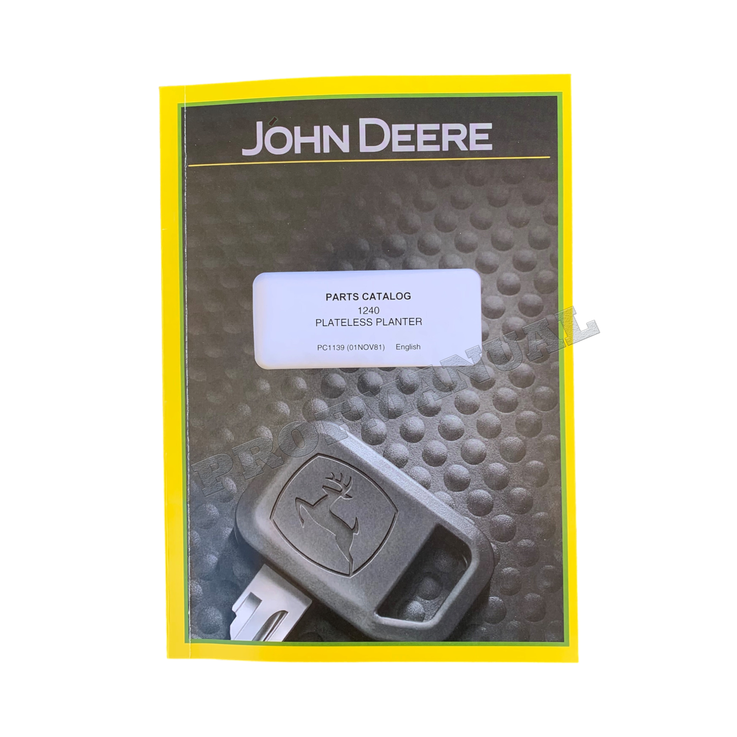 JOHN DEERE 1240 PLANTER PARTS CATALOG MANUAL