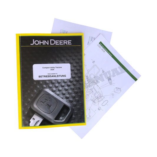 JOHN DEERE 2520 TRAKTOR BETRIEBSANLEITUNG + !BONUS!