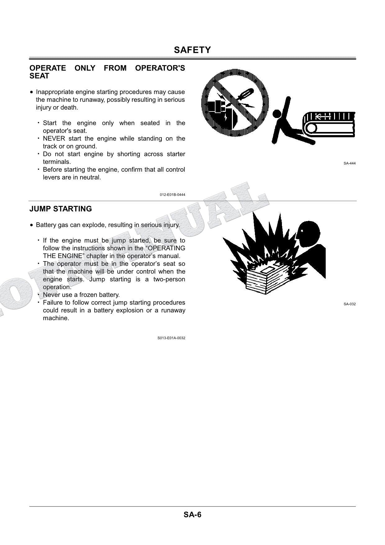 HITACHI EX200-5 EX200LC-5 EX220-5 EX220LC-5 EXCAVATOR Workshop Service manual