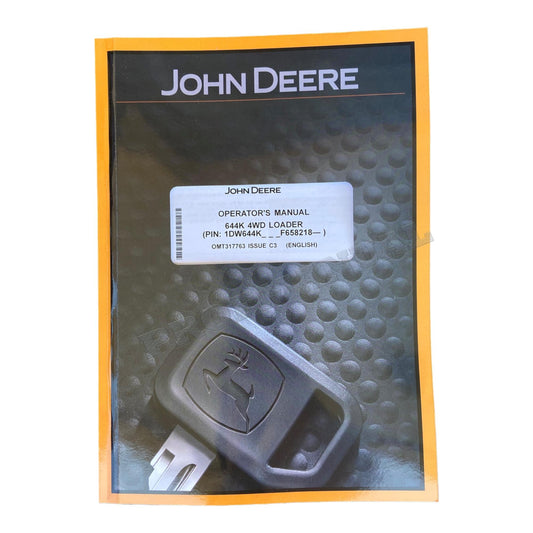 JOHN DEERE 644K LOADER OPERATORS MANUAL #4