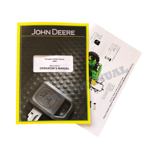 BEDIENUNGSANLEITUNG FÜR JOHN DEERE 4005 TRAKTOR + !BONUS!