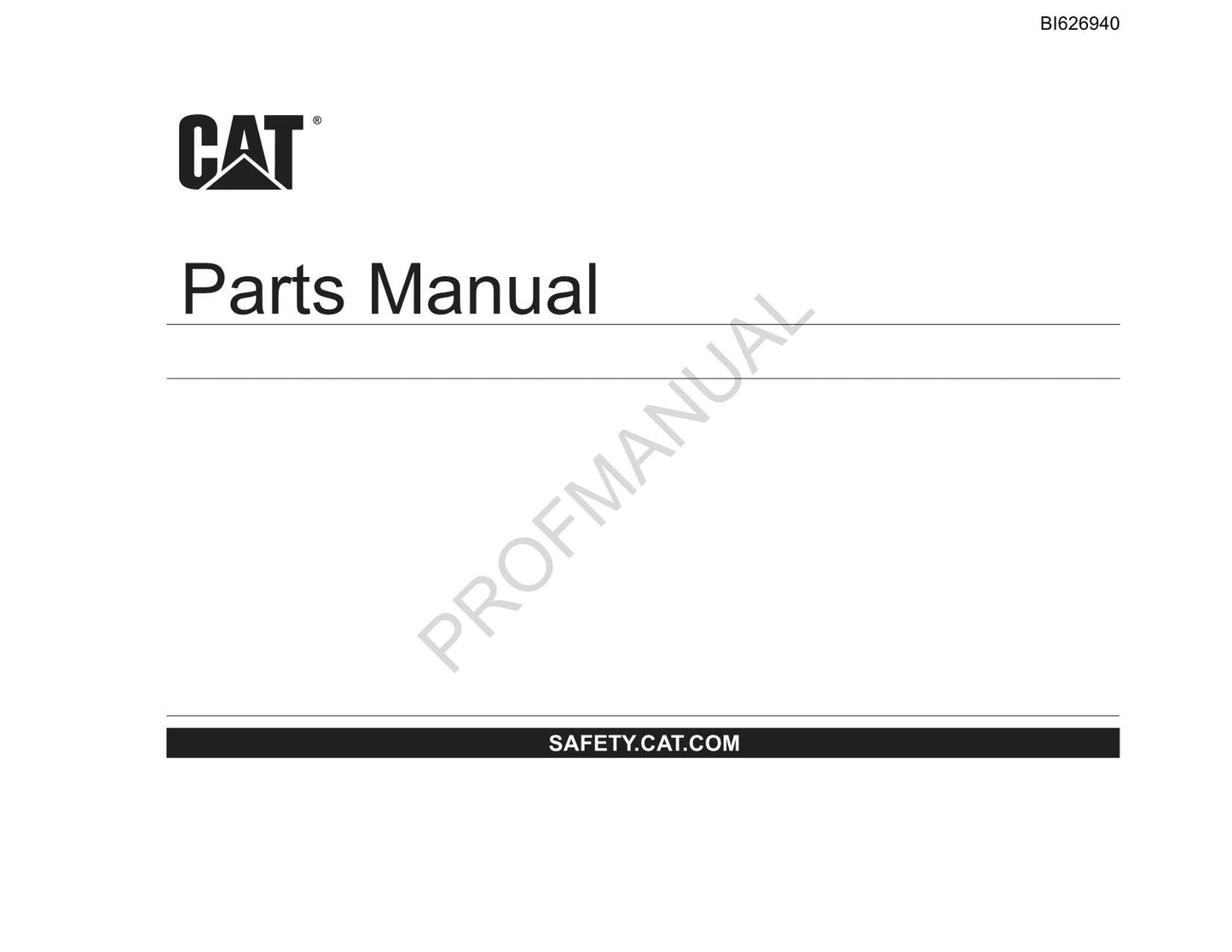 Caterpillar Cat DBT VersaTrac Ersatzteile für unterirdische Strebbauarbeiten – Kataloghandbuch