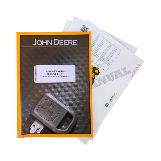 JOHN DEERE 524K LOADER OPERATORS MANUAL + !BONUS!