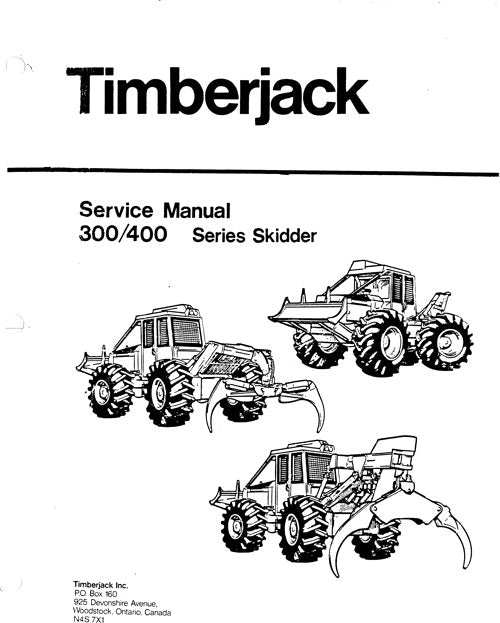 JOHN DEERE 380 380B 450 450B 480 480B 520 520B SKIDDER SERVICE-REPARATURHANDBUCH