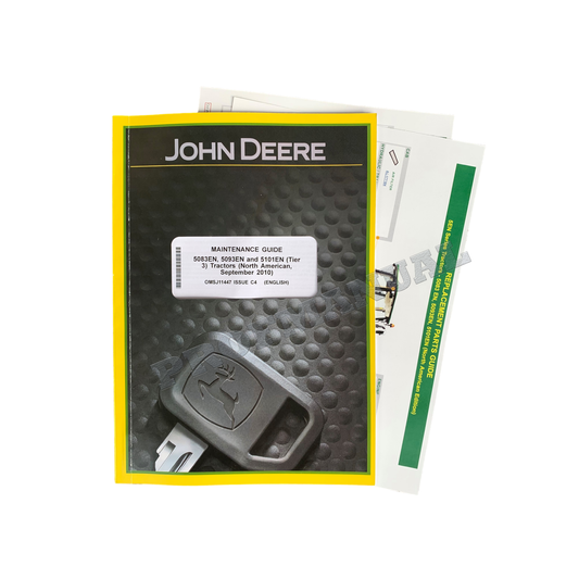 JOHN DEERE 5083EN 5093EN 5101EN TRAKTOR-BETRIEBSHANDBUCH + !BONUS!