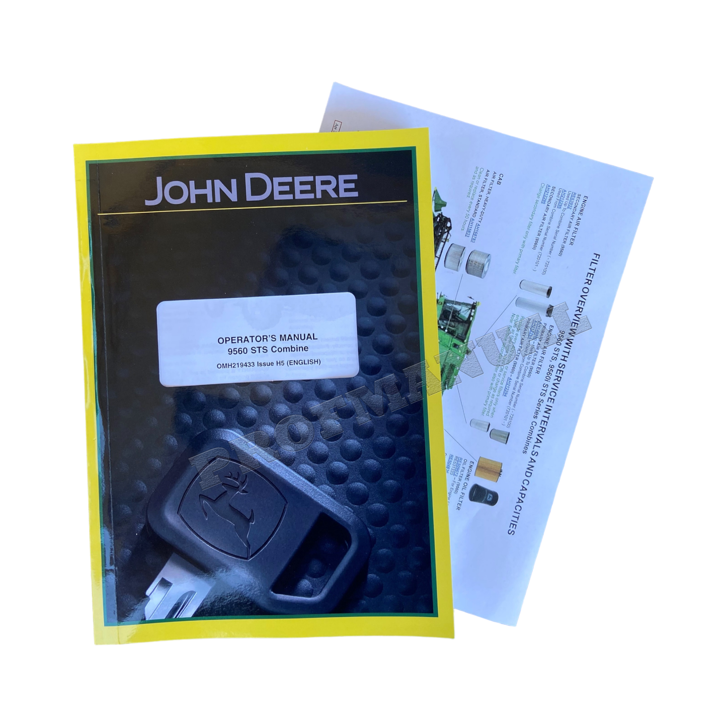 JOHN DEERE 9560 STS COMBINE OPERATORS MANUAL + !BONUS! OMH219433