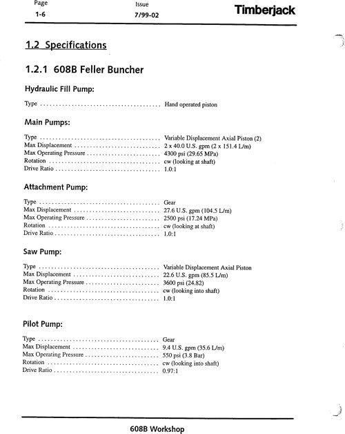 JOHN DEERE 608B TRACKED FELLER BUNCHER SERVICE REPAIR MANUAL s-n 987327-005013