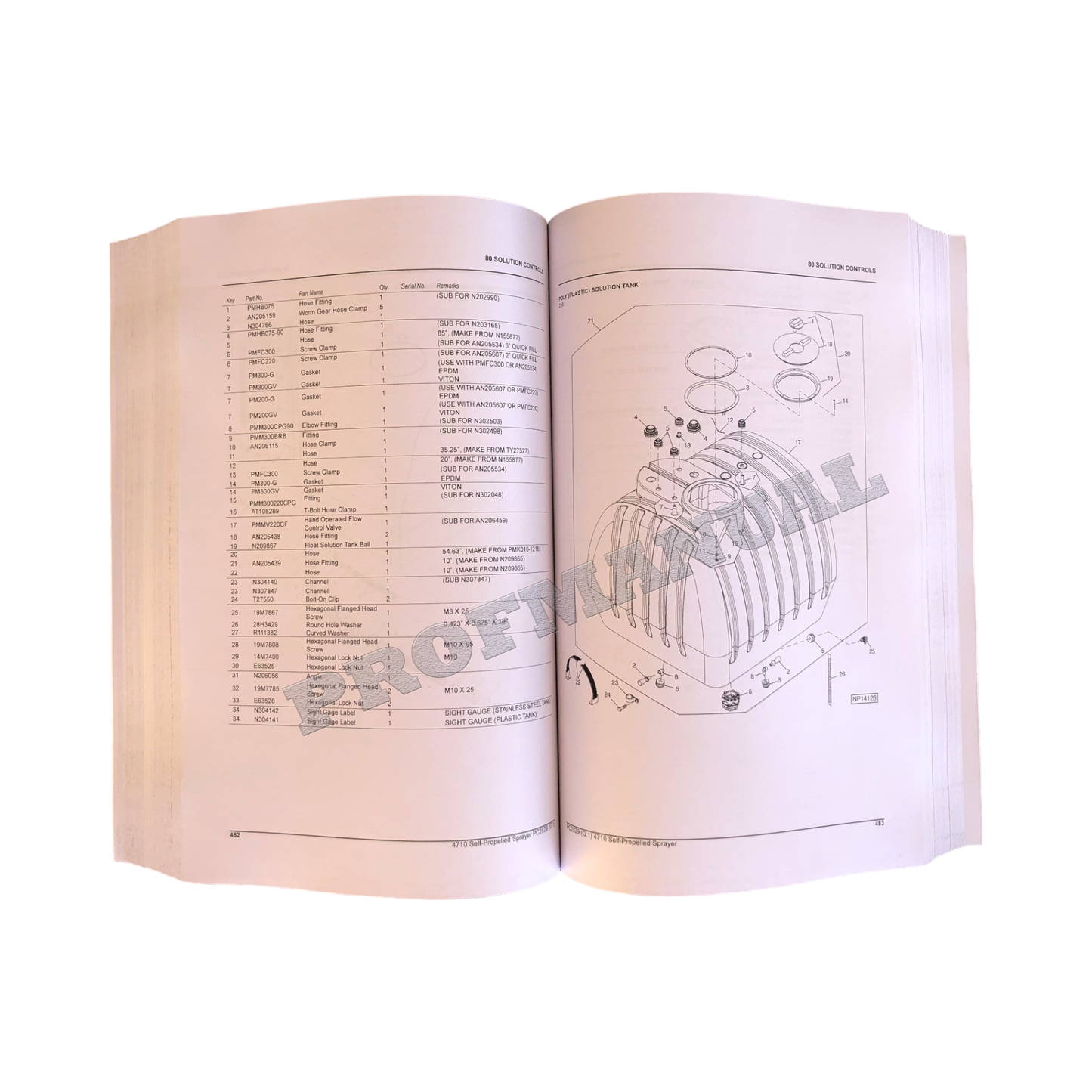 CATALOGUE DE PIÈCES DÉTACHÉES DU PULVÉRISATEUR AUTOMOTEUR JOHN DEERE 4710 + !BONUS!