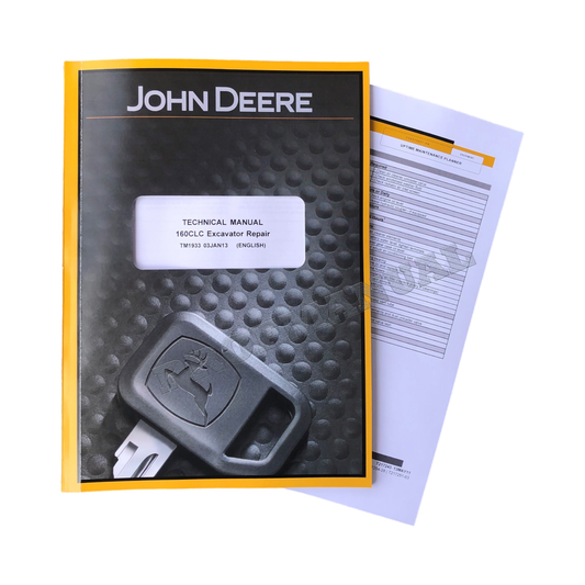 JOHN DEERE 160CLC EXCAVATOR REPAIR SERVICE MANUAL + !BONUS!