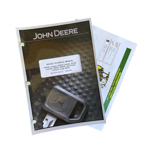 JOHN DEERE 5083E LIMIT 5093E 5101E 5083E TRAKTOR-REPARATUR-SERVICEHANDBUCH + BONUS! 