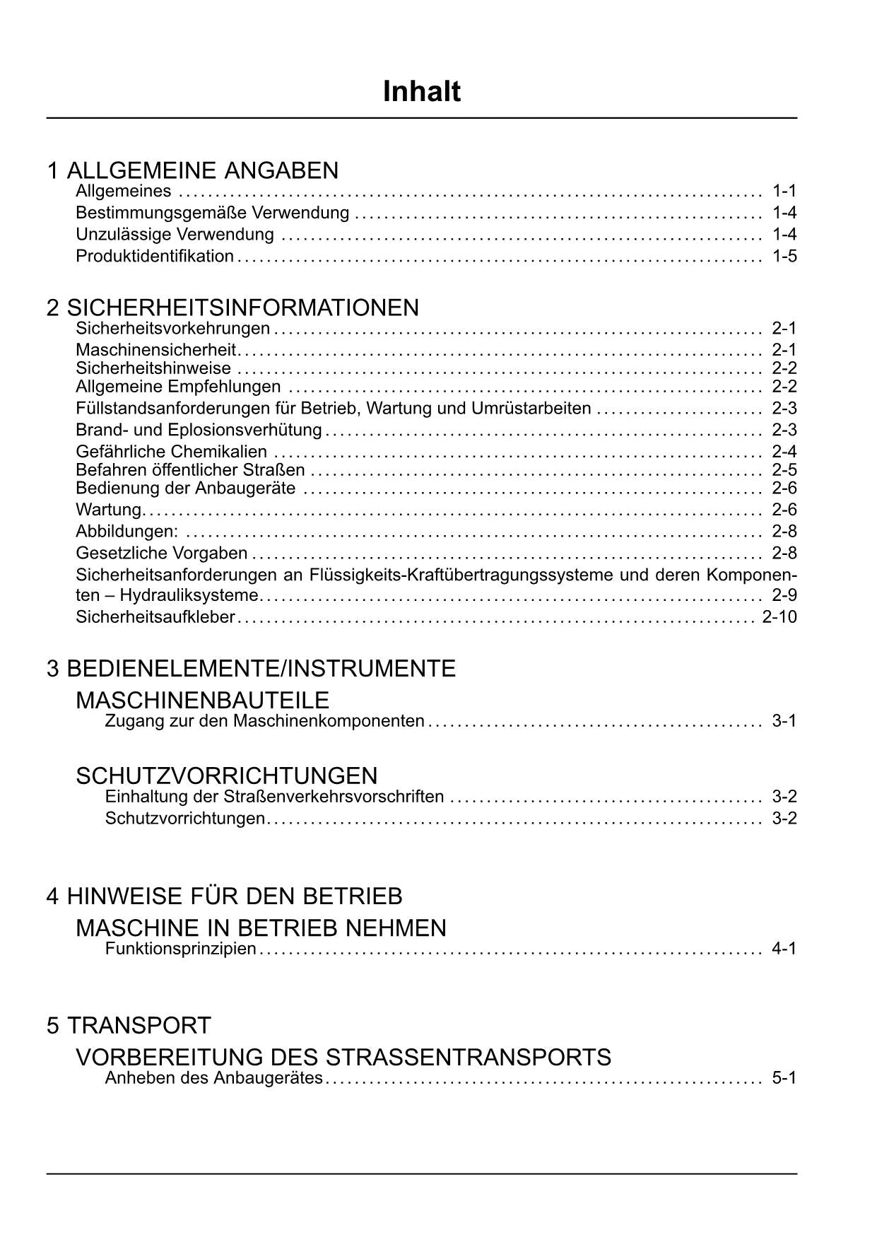 New Holland Riz Haute Capacité Schneidwerk Betriebsanleitung Ab 9996