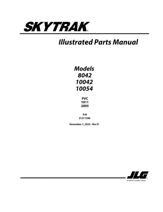 SKYTRAK 10042 10054 8042  Telehandler Parts Catalog Manual