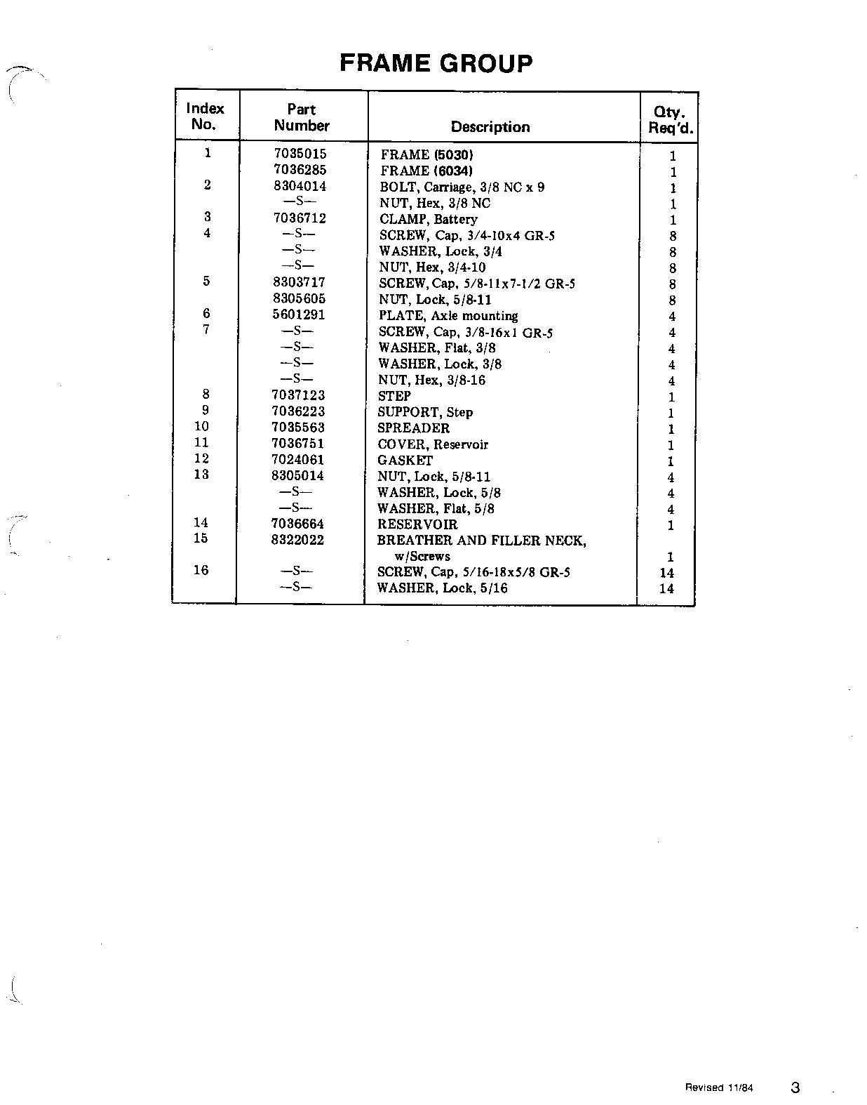 SKYTRAK 5030 6034 Telehandler Parts Catalog Manual