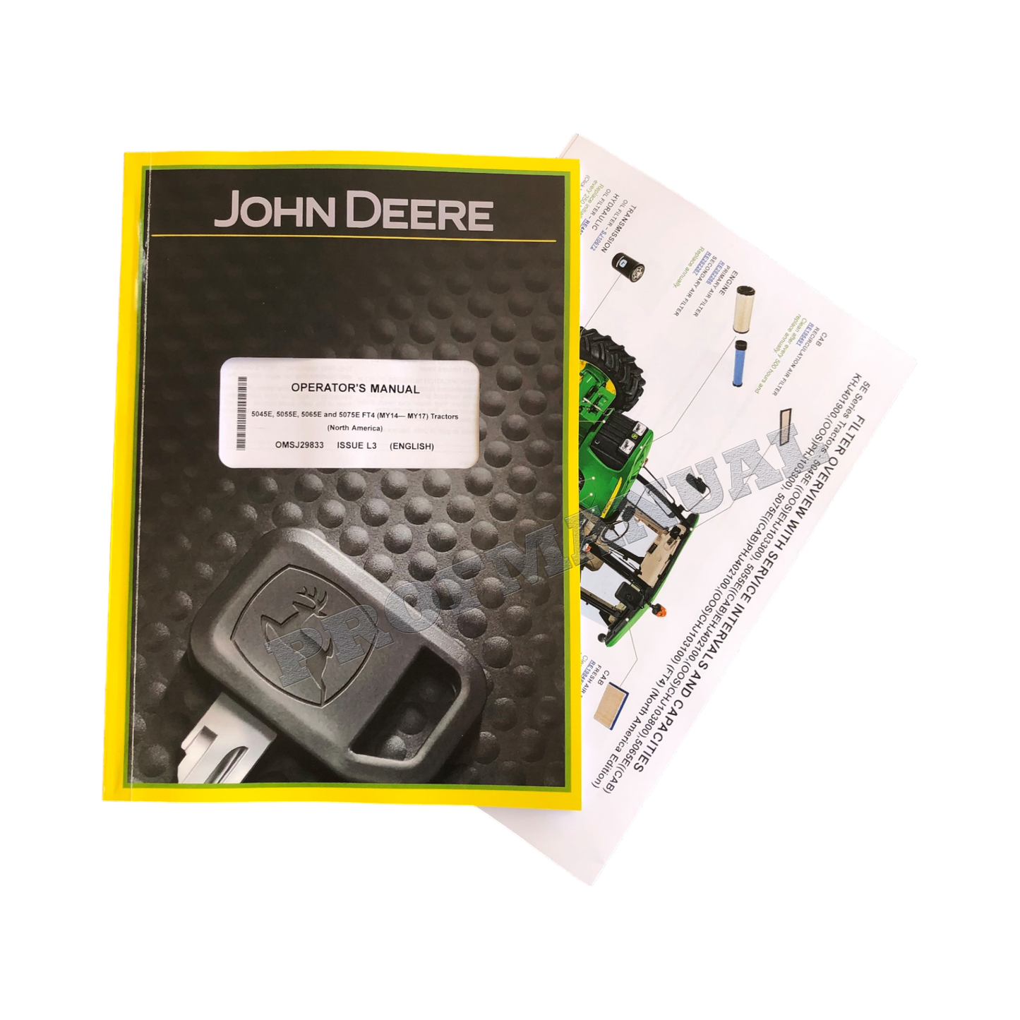 MANUEL D'UTILISATION DU TRACTEUR JOHN DEERE 5045E 5055E 5065E 5075E + !BONUS! MY2014