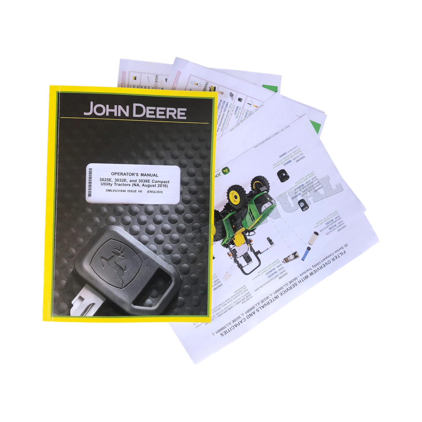 JOHN DEERE 3025E 3032E 3038E TRAKTOR-BETRIEBSHANDBUCH + !BONUS!