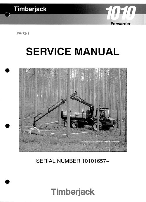 JOHN DEERE 1010 FORWARDER SERVICE-REPARATURHANDBUCH sn 10101657-