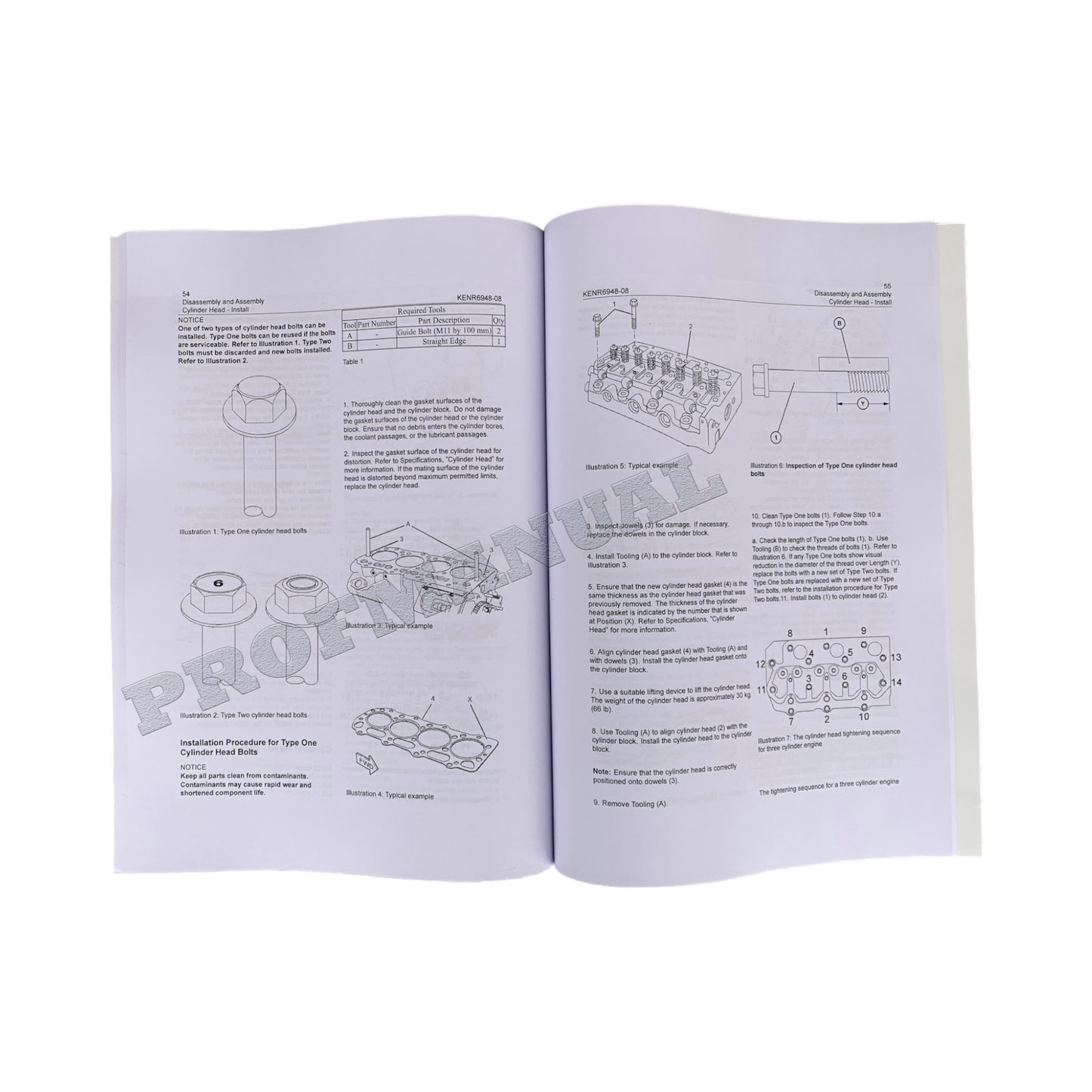 Manuel d'entretien du moteur Caterpillar Cat C1.1 C1.5 C2.2 Démontage et assemblage