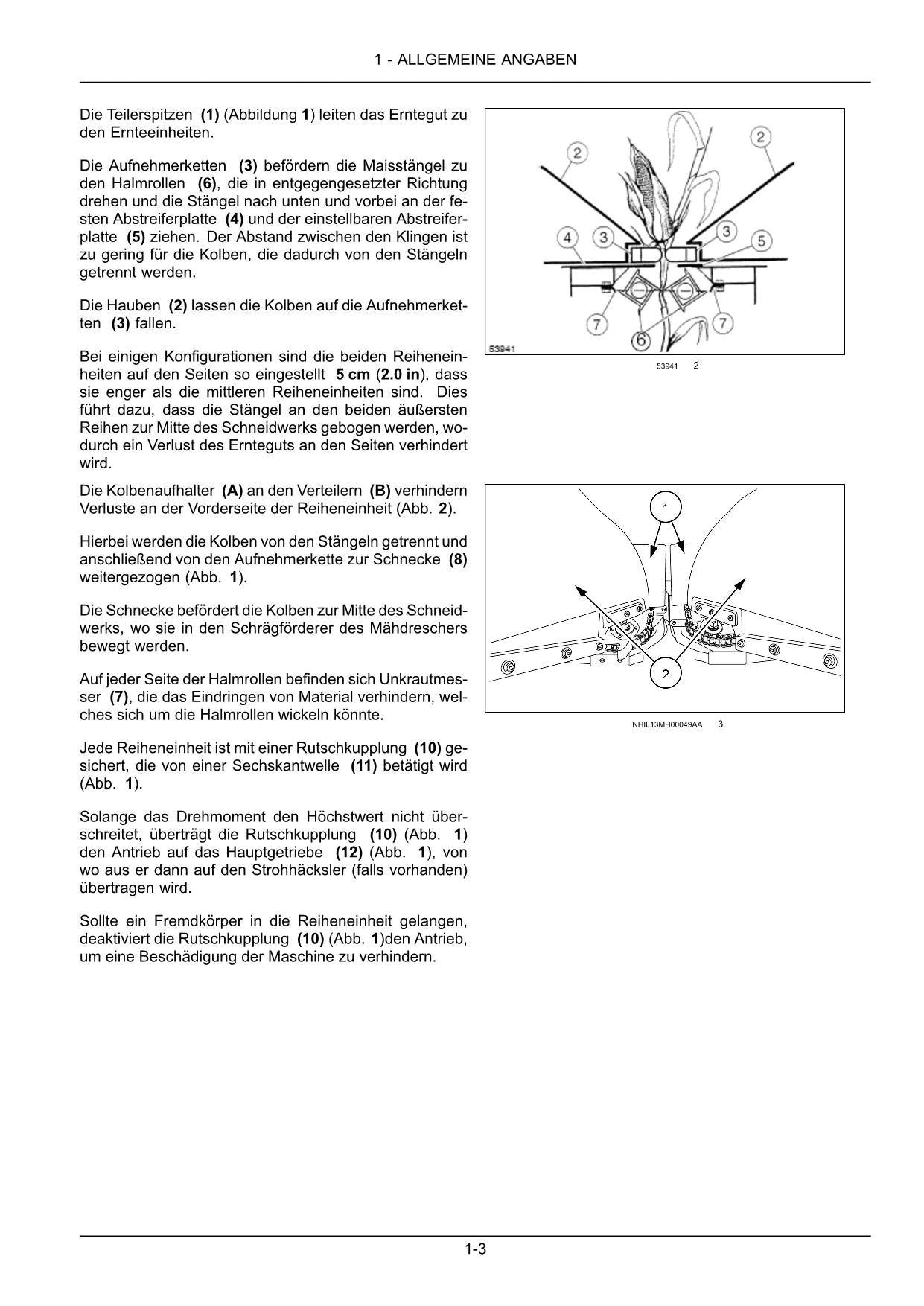 New Holland 980CF 06 980CF 08 Maisschneidwerk Manuel d'instructions