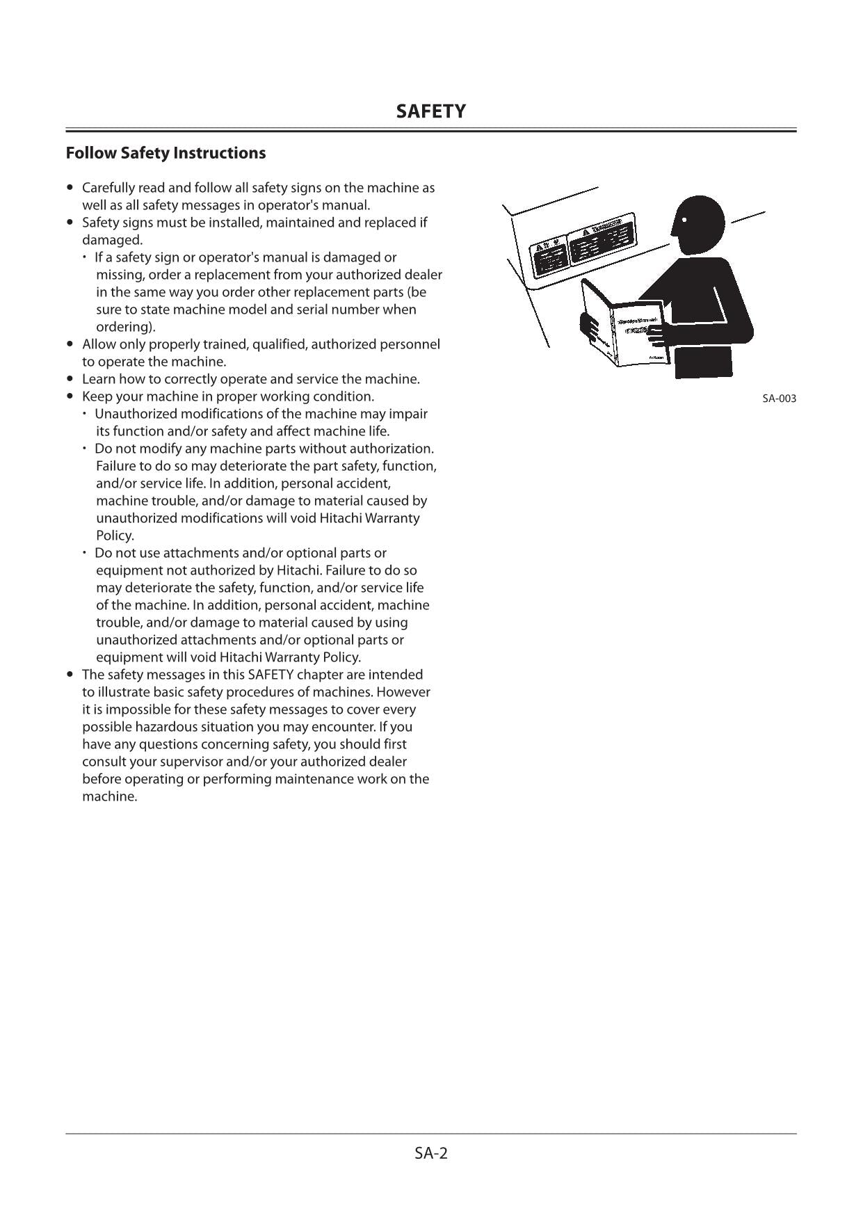 Hitachi ZX33U-5A Excavator Workshop Service Repair manual