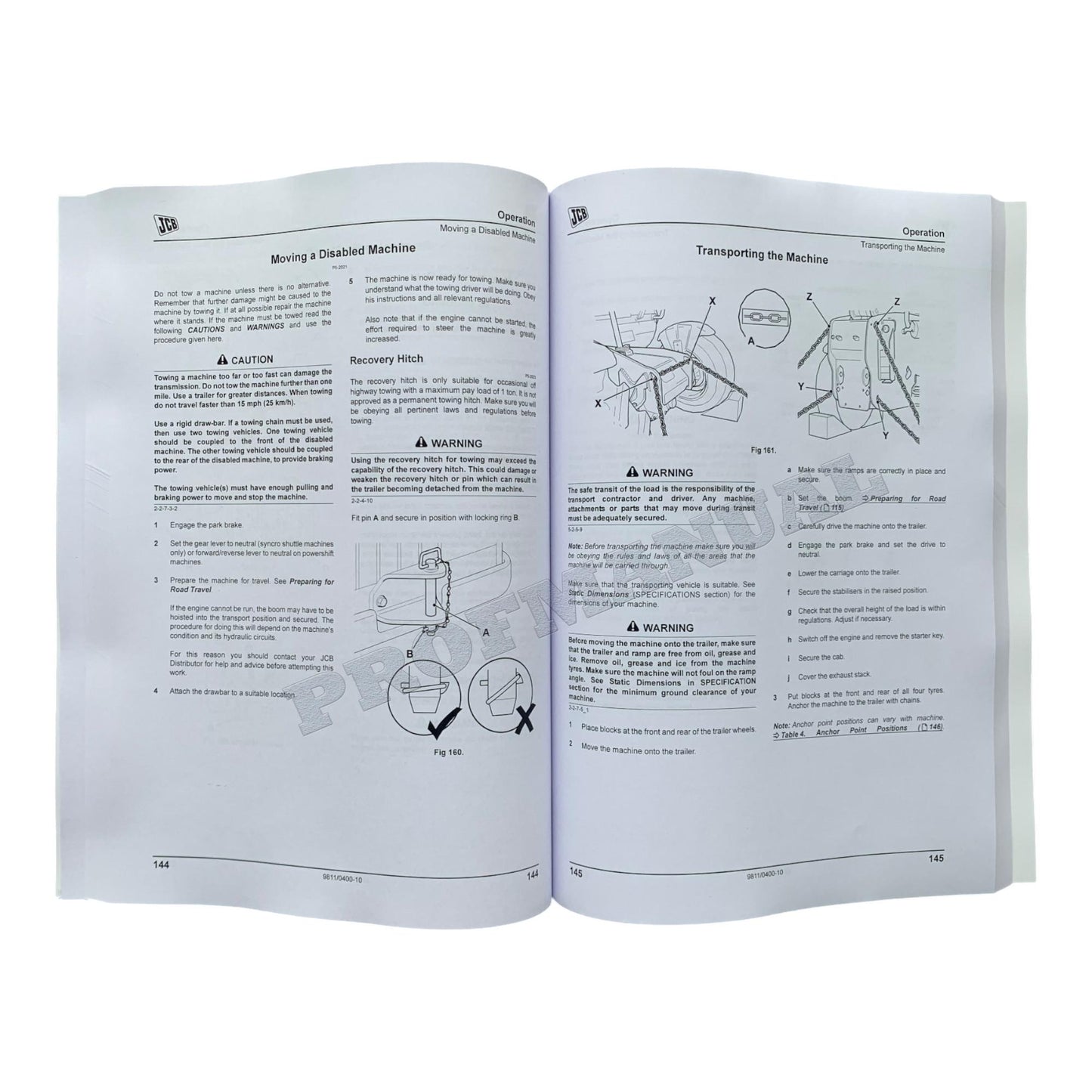 JCB 531-70 533-105 535-95 535-125 535-140 Telescopic Handler Operators Manual