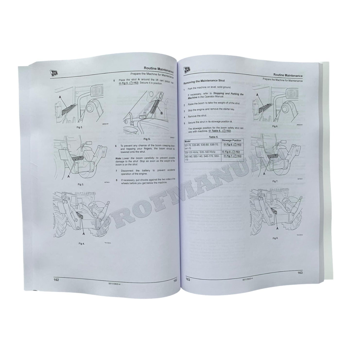 JCB 536-60 536-70 540-140 550-140 Telescopic Handler Operators Manual