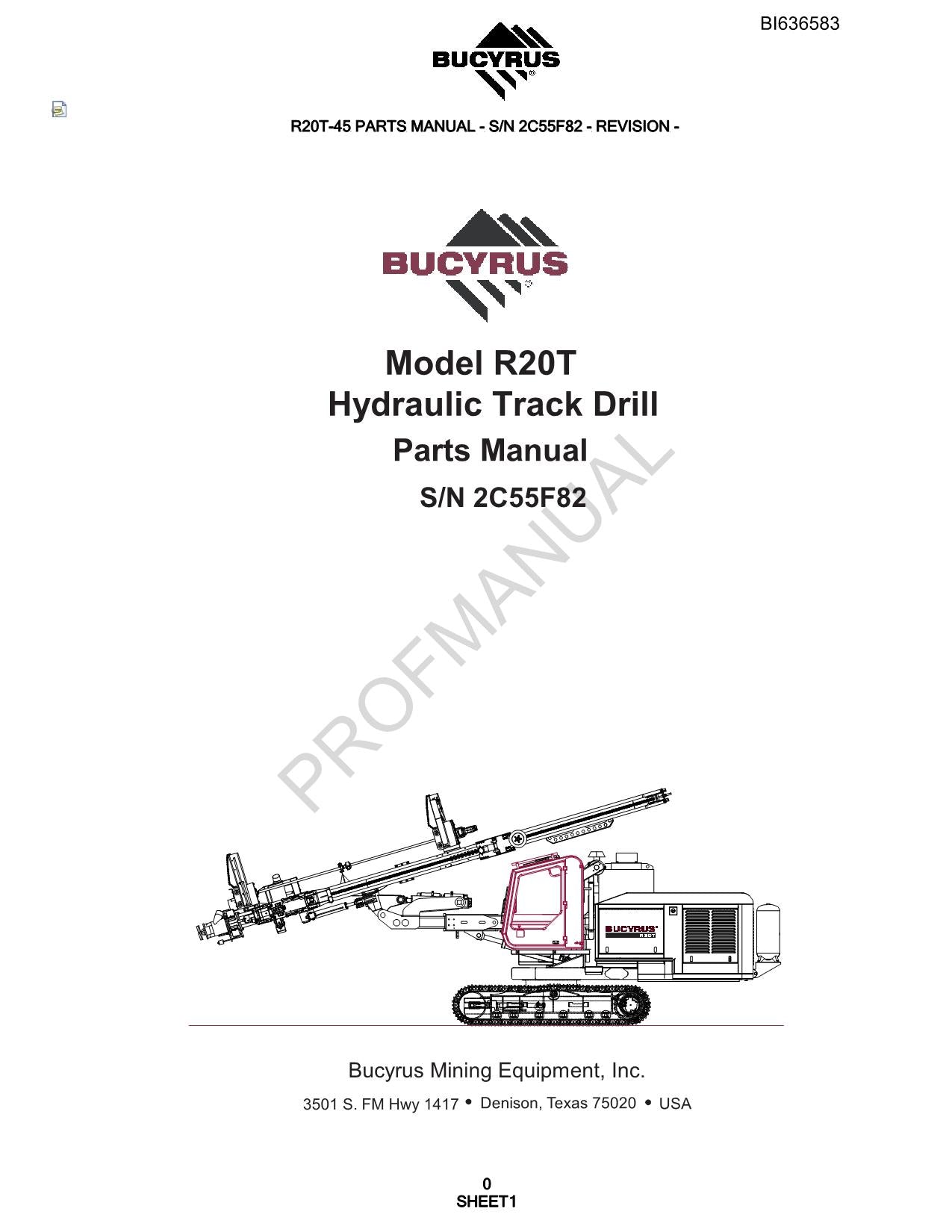 Catalogue de pièces détachées pour foreuse à chenilles hydraulique Caterpillar Cat modèle R20T MD5050