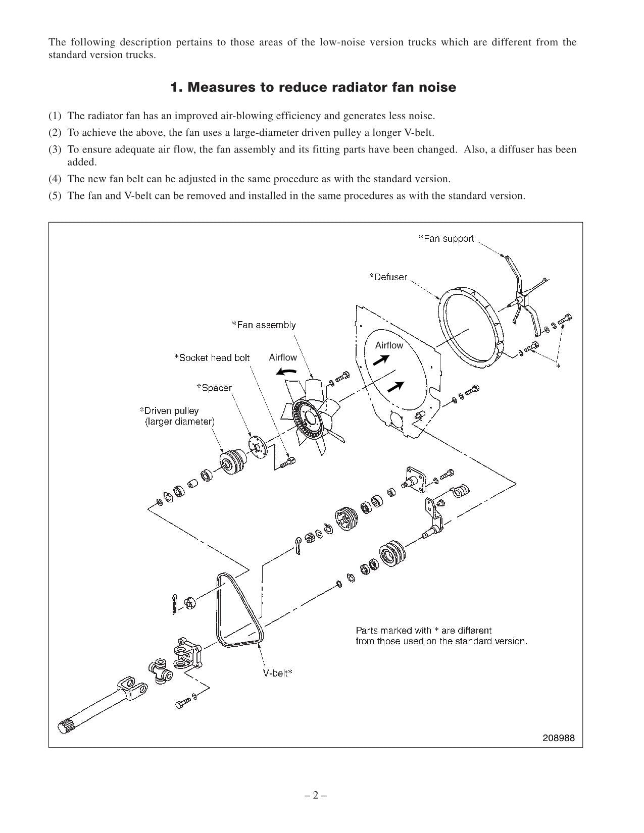 Caterpillar DP80 DP90 Geräuscharme Optionen Ergänzung Chassis Mast Servicehandbuch