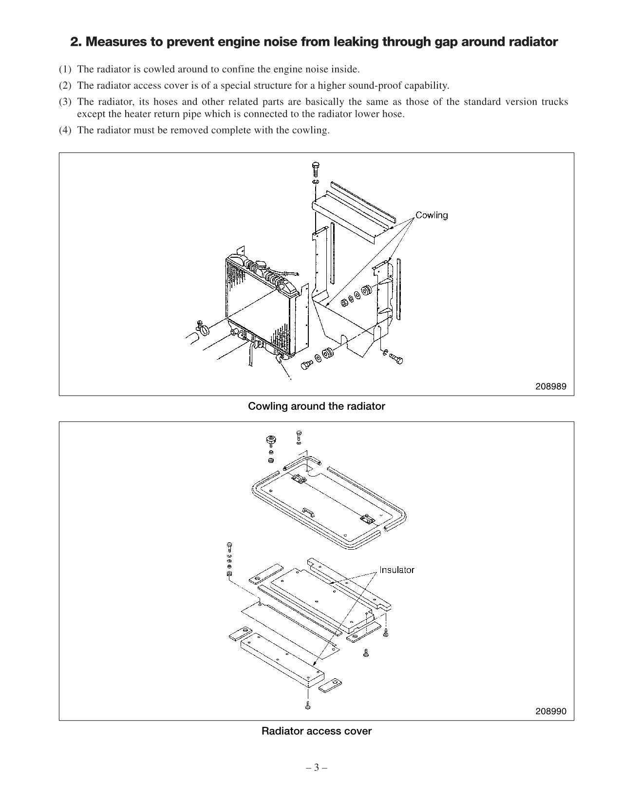 Caterpillar DP80 DP90 Low Noise Options Supplement Chassis Mast Service Manual