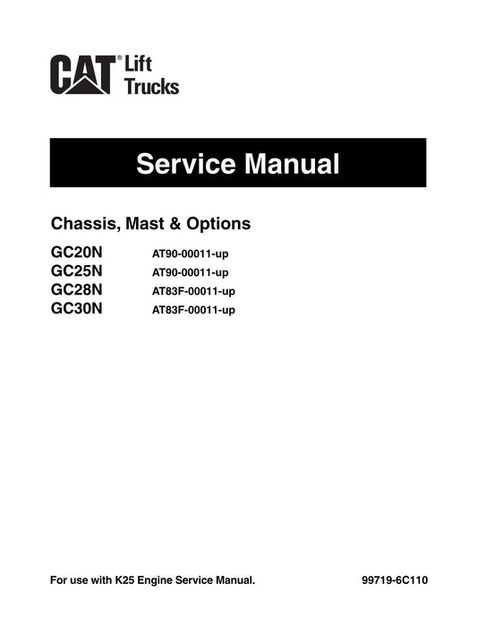 Manuel d'entretien des options du chariot élévateur Caterpillar GC20N GC25N GC28N GC30N