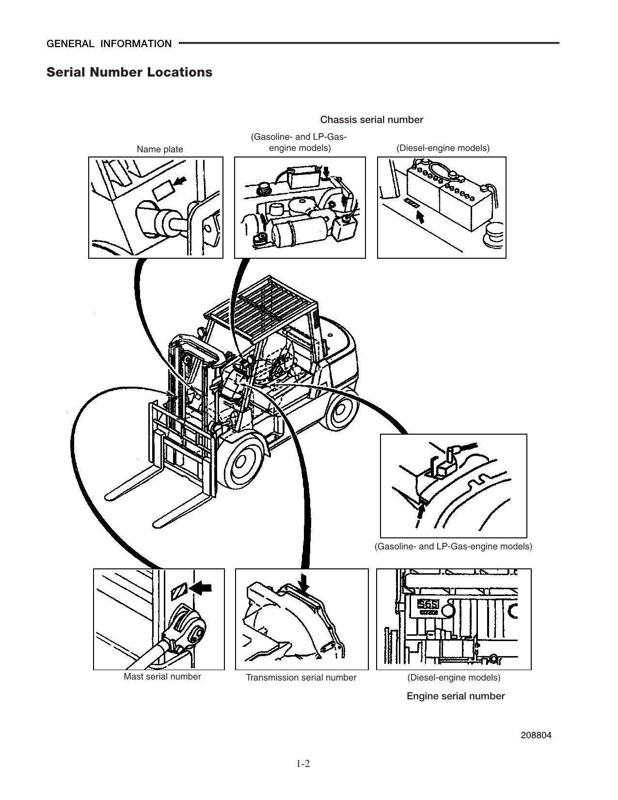 Caterpillar GP40K GP40KL GP45K GP50K DP40K DP40KL Forklift Service Manual 66100