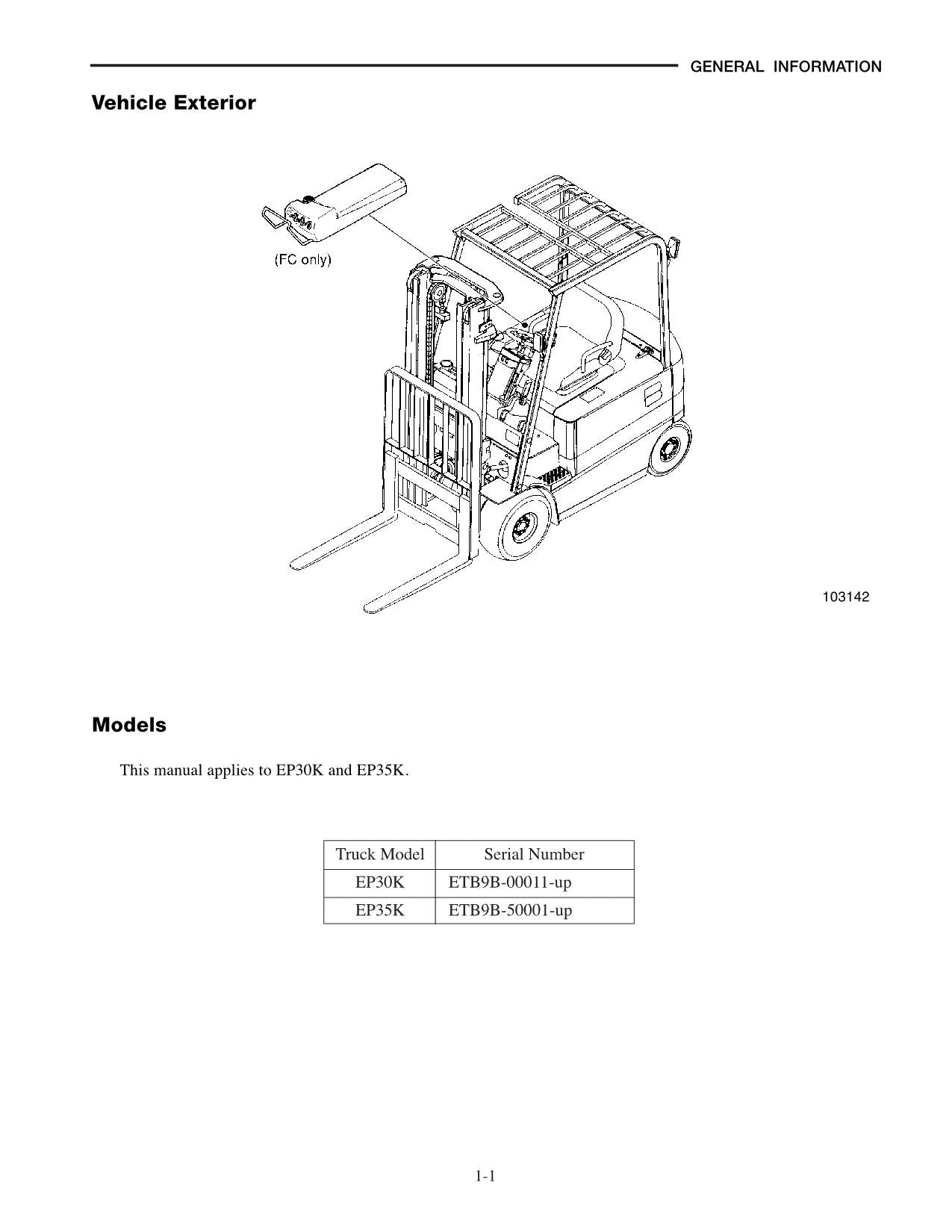 Caterpillar Lift Truck Forklift EP30K EP35K Chassis Mast Service Manual