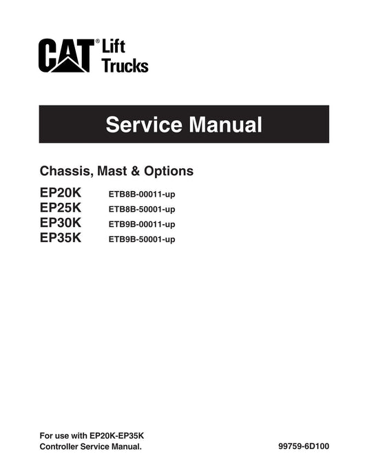 Manuel d'entretien des options du chariot élévateur Caterpillar EP20K EP25K EP30K EP35K