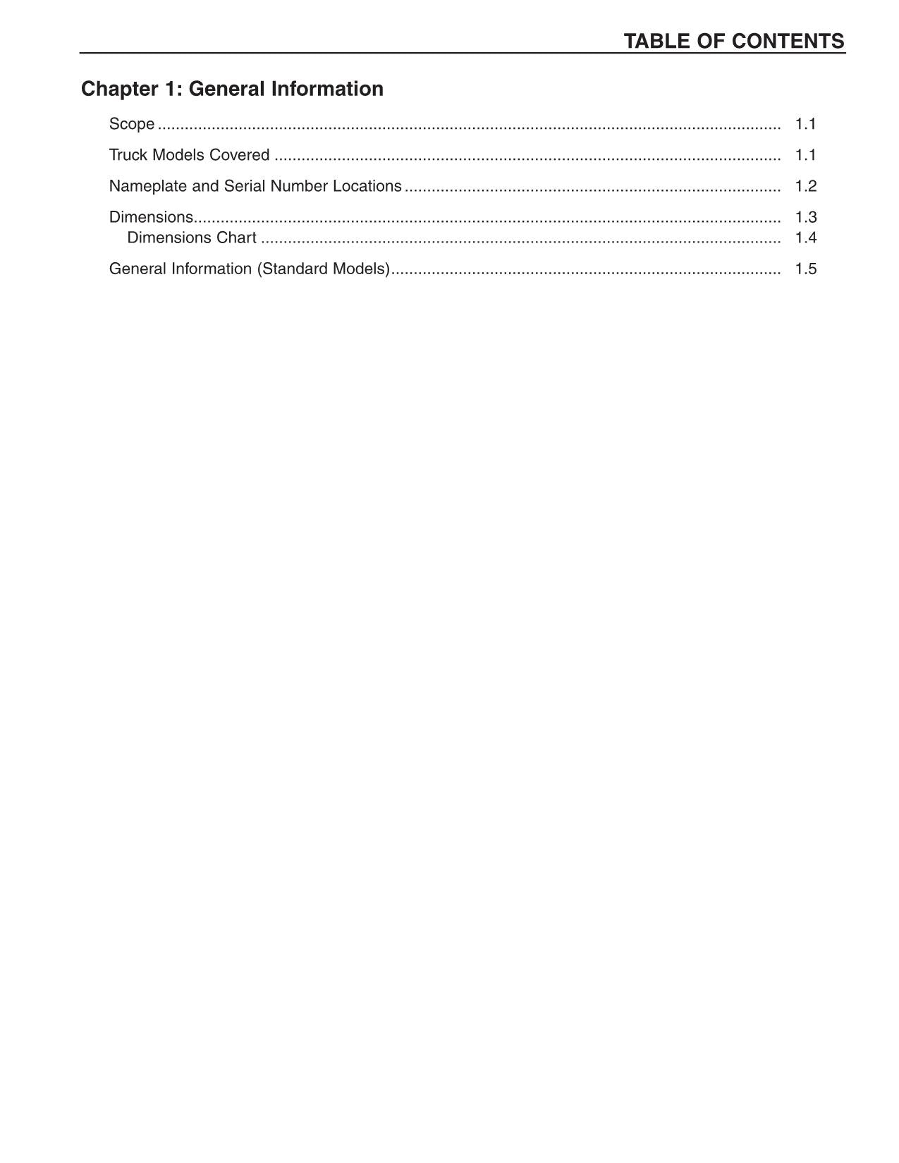 Caterpillar EC15N EC18N EC20N EC25N Lift Truck Forklift Service Manual