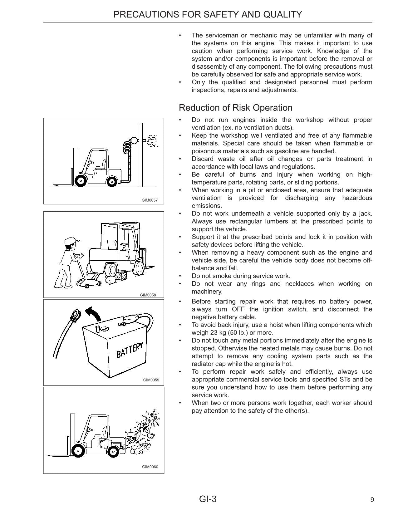 Wartungshandbuch für Caterpillar-Gabelstapler K21 und K25 für Benzinmotoren