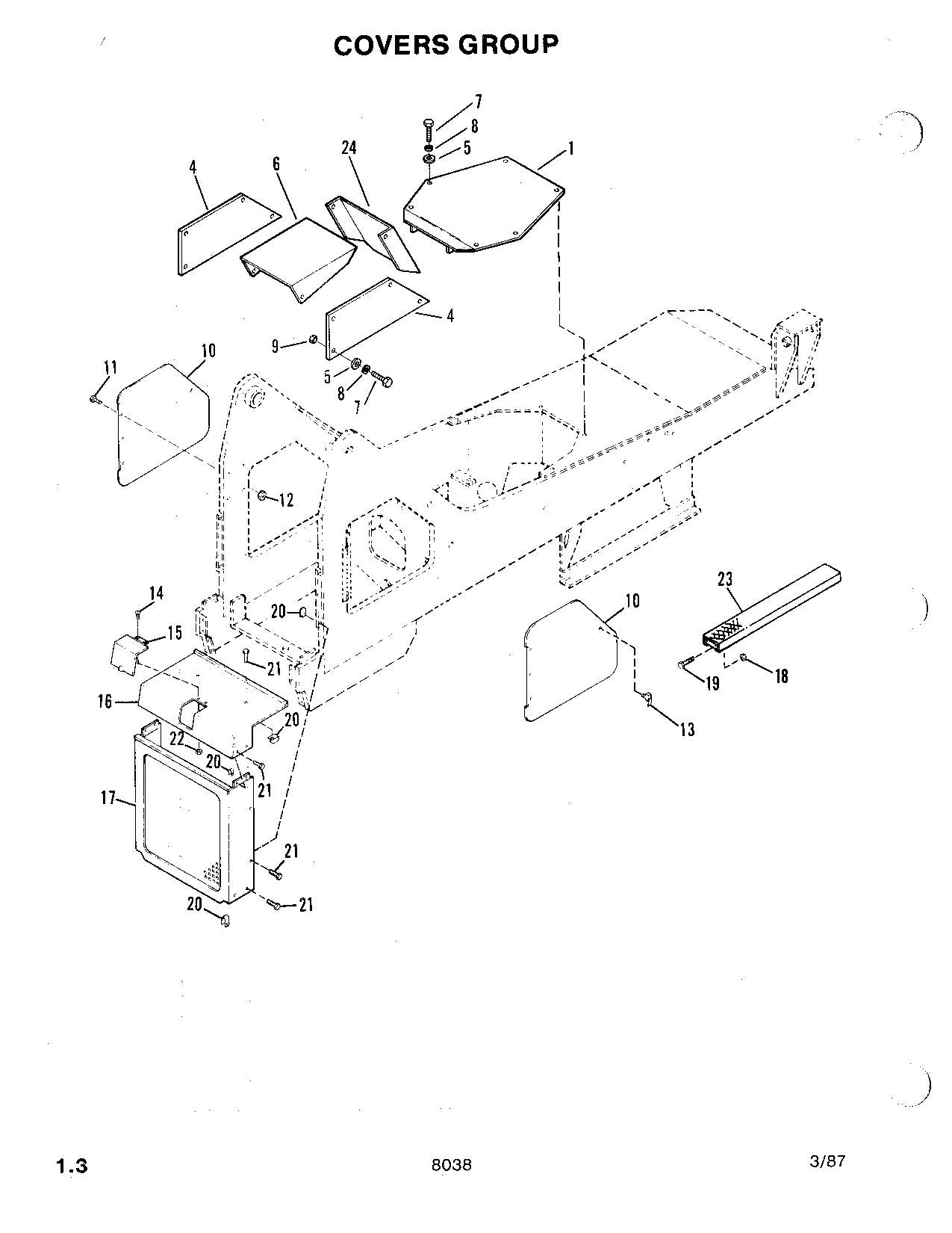 SKYTRAK 8038 Telehandler Parts Catalog Manual