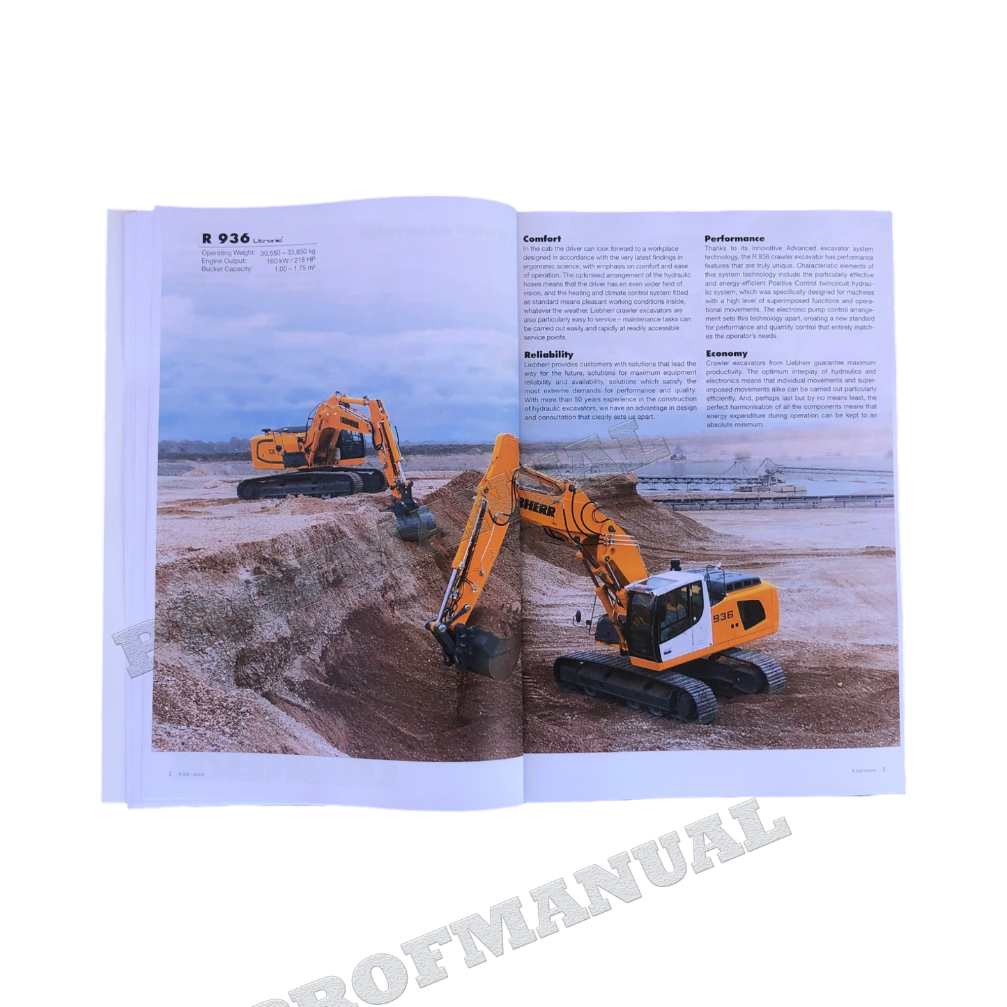 Liebherr R936 Excavator Operators manual