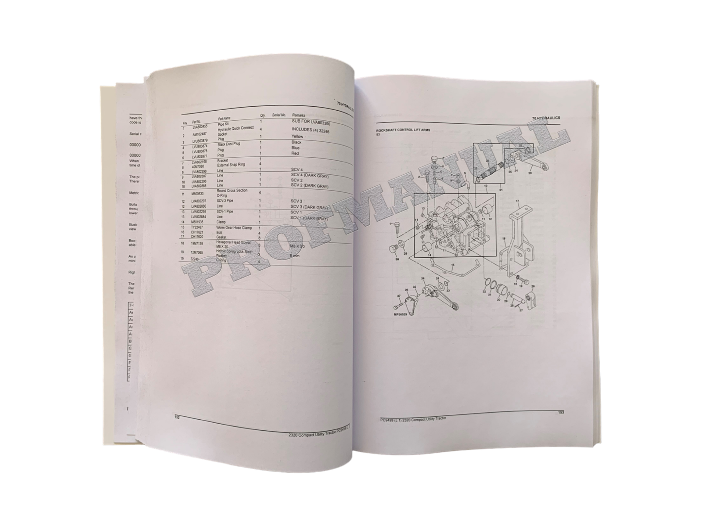 JOHN DEERE 2320 TRACTOR PARTS CATALOG MANUAL + !BONUS!