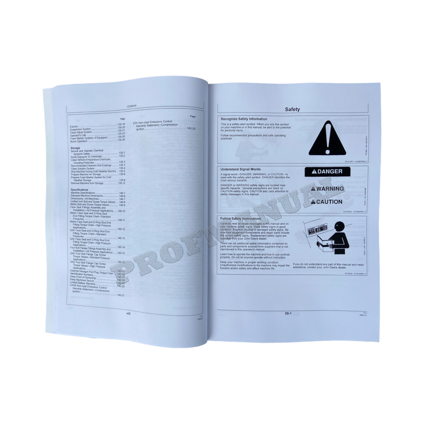 JOHN DEERE R4030 R4038 SPRAYER OPERATORS MANUAL