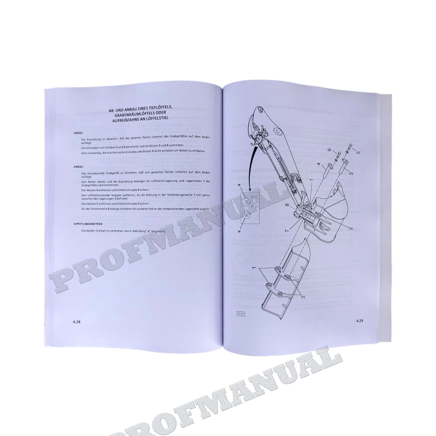 Liebherr A308 Hydraulikbagger Manuel d'instructions Manuel d'entretien