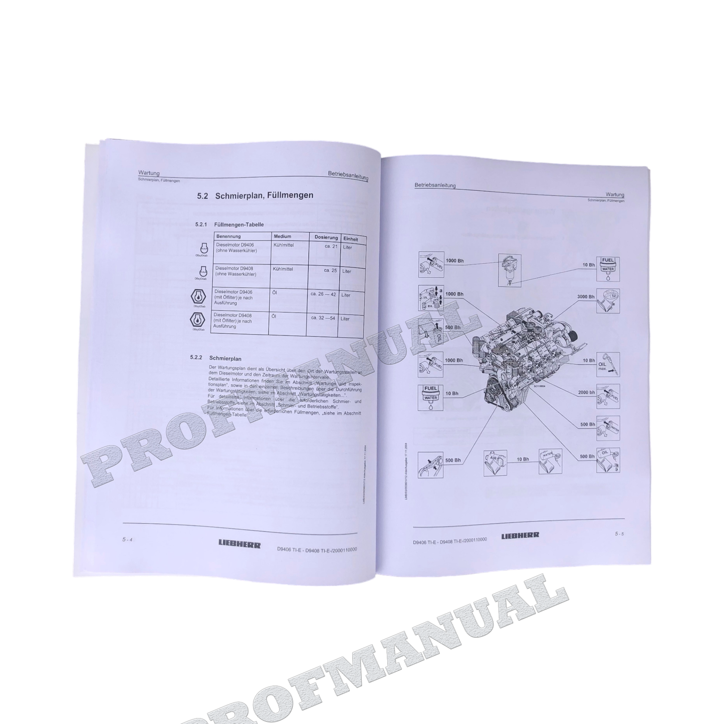 Liebherr D9406 TI-E D9408 TI-E Moteur diesel Manuel d'instructions