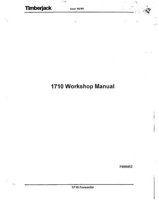 JOHN DEERE 1710 FORWARDER SERVICE-REPARATURHANDBUCH