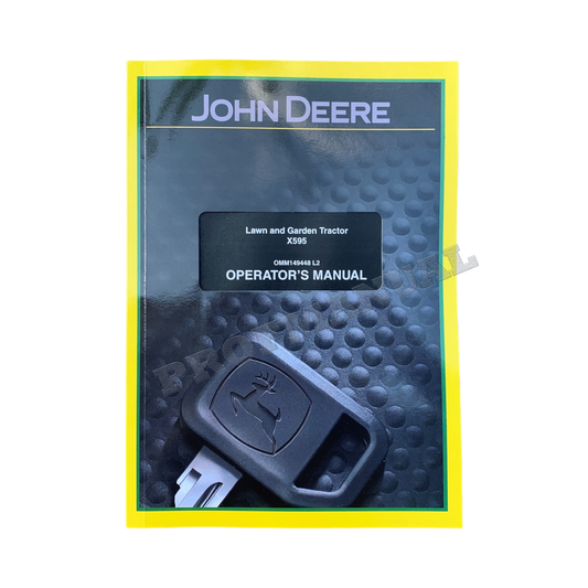 MANUEL D'UTILISATION DU TRACTEUR JOHN DEERE X595 #2