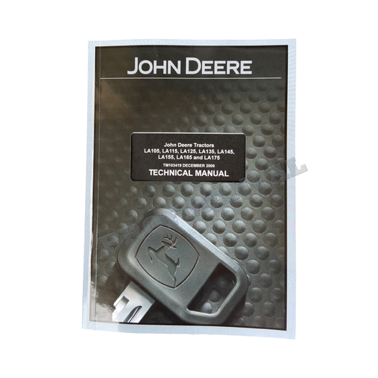 JOHN DEERE LA105 LA115 LA125 LA135 LA145 LA165 LA1 TRACTOR SERVICE MANUAL