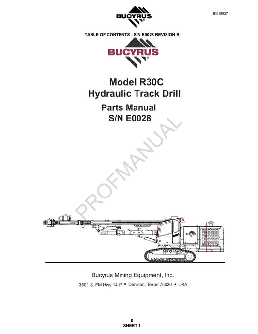 Caterpillar Cat MD5075 Raupenbohrer-Ersatzteilkatalog, Handbuch, Serie E0028