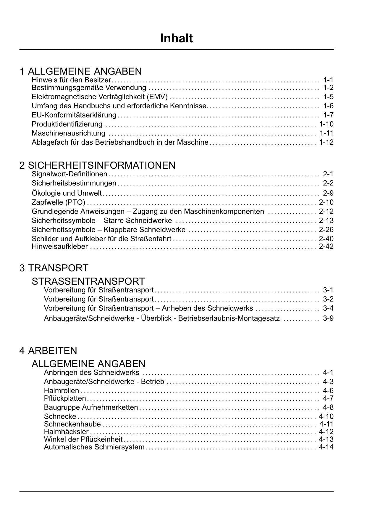 New Holland 980CF 06 980CF 08 Maisschneidwerk Manuel d'instructions