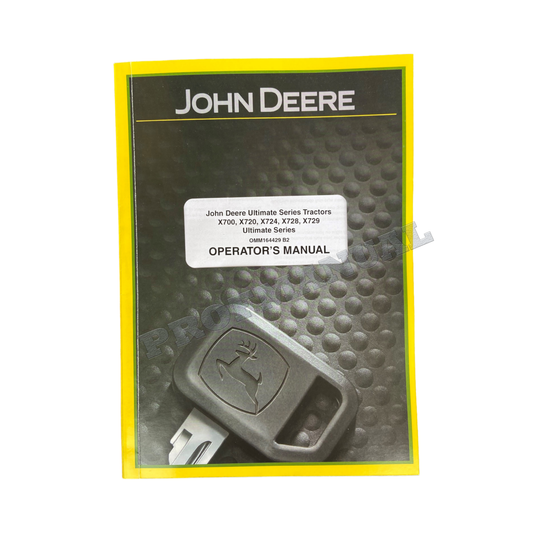 JOHN DEERE X700 X720 X724 X728 X729 TRACTOR OPERATORS MANUAL