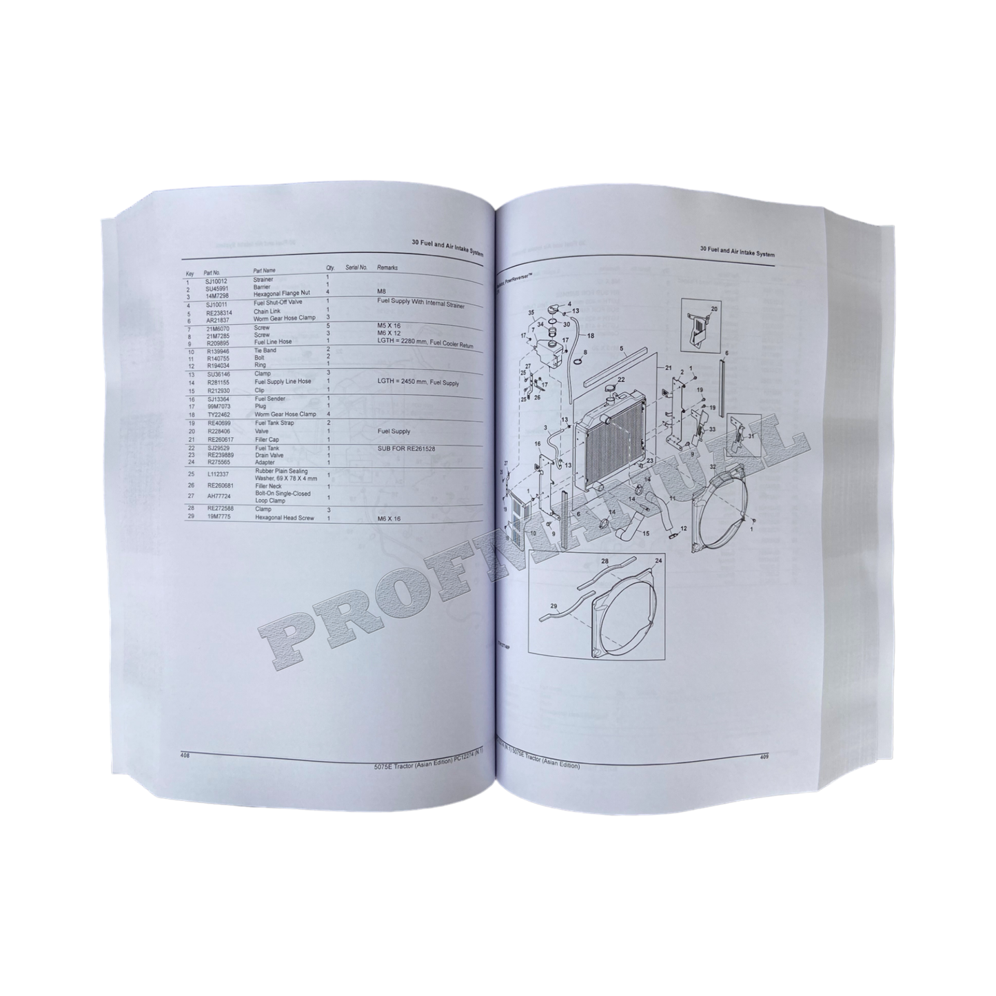 JOHN DEERE 5075E TRAKTOR-TEILEKATALOGHANDBUCH Nr. 5