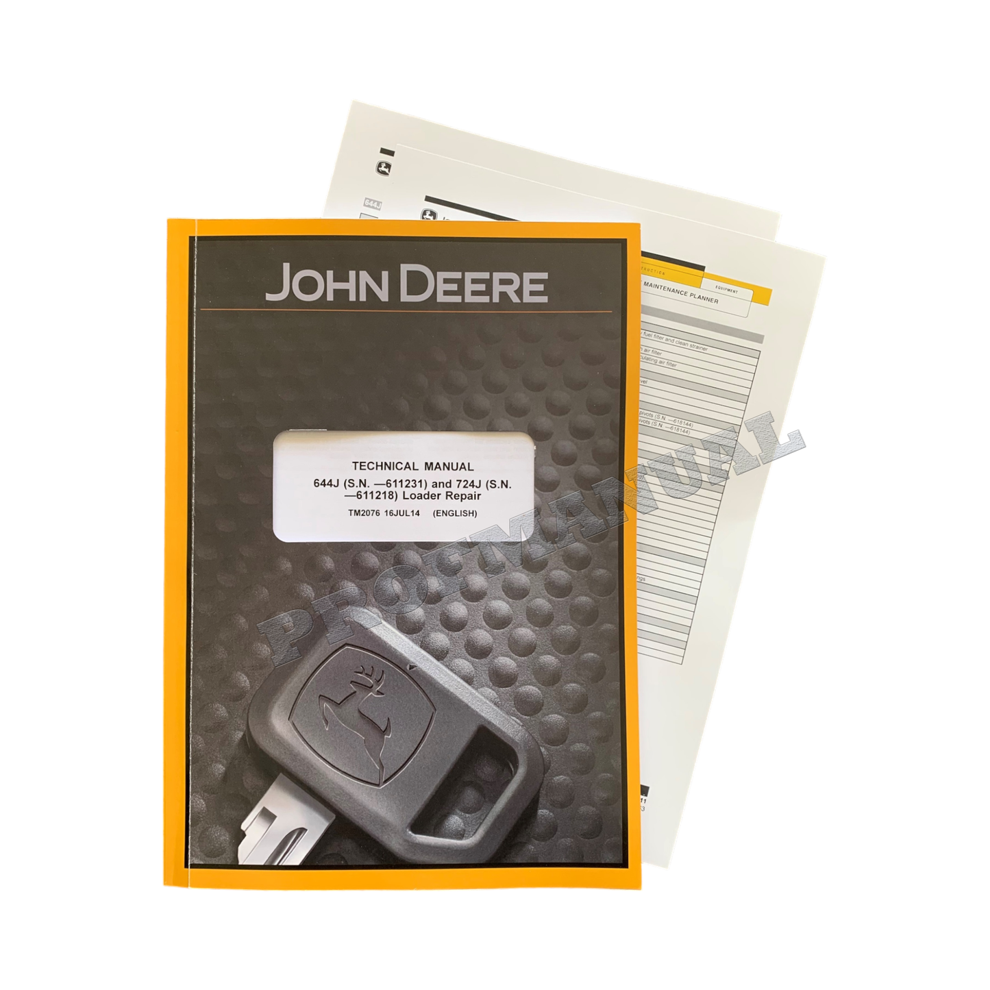 JOHN DEERE 644J 724J LOADER REPAIR SERVICE MANUAL + !BONUS!