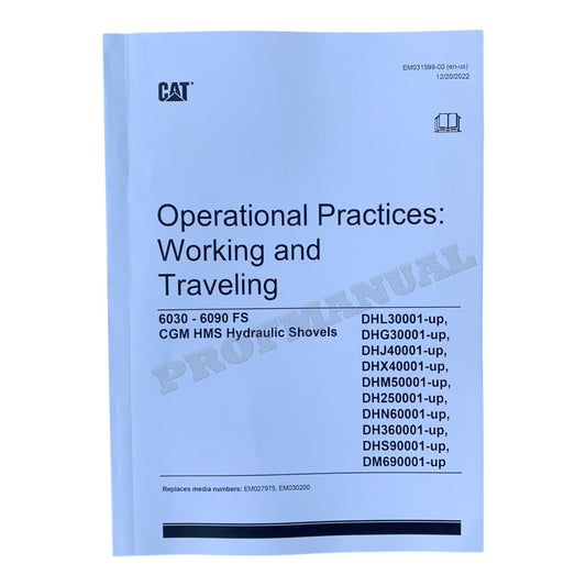 Caterpillar Cat Practice Work Travel 6030 6090 FS BEDIENUNGS- UND WARTUNGSHANDBUCH