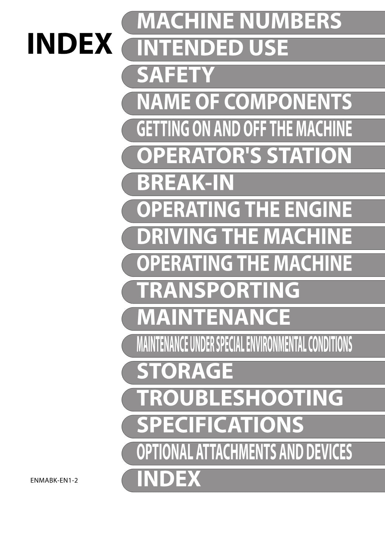 HITACHI 17U-6 19U-6 26U-6 HYDRAULIC EXCAVATOR OPERATORS MANUAL